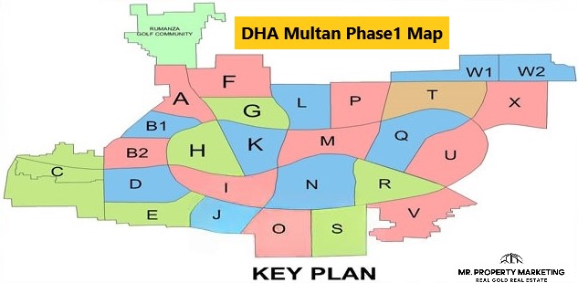 DHA-Multan-Phase1-Map